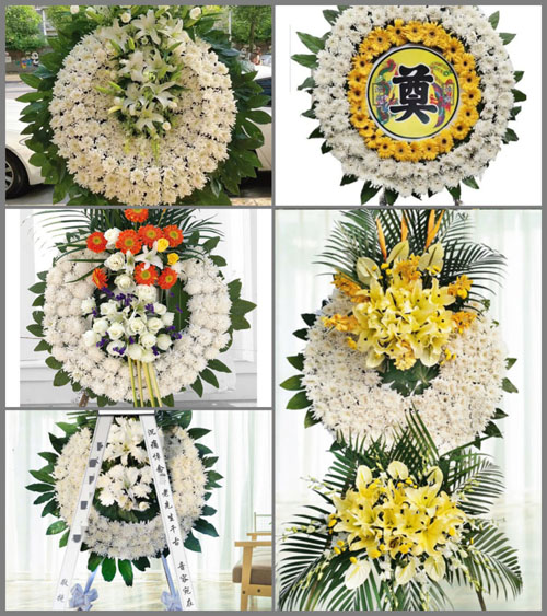 河南南阳新野县新甸铺镇元帅村花圈速递